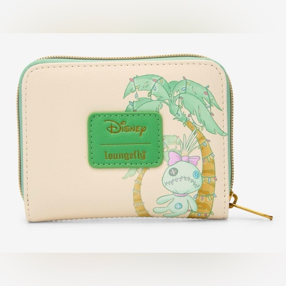 Loungefly Disney Stitch & Scrump Holiday Beach Mini Zipper Wallet BNWT - Picture 3 of 8